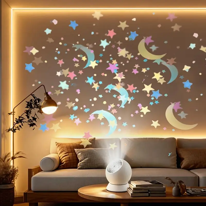 Portable Ocean Theme Projector Lamp Multiple Light Patterns IPX4 Waterproof for Kids Bedroom Backyard Party Decor