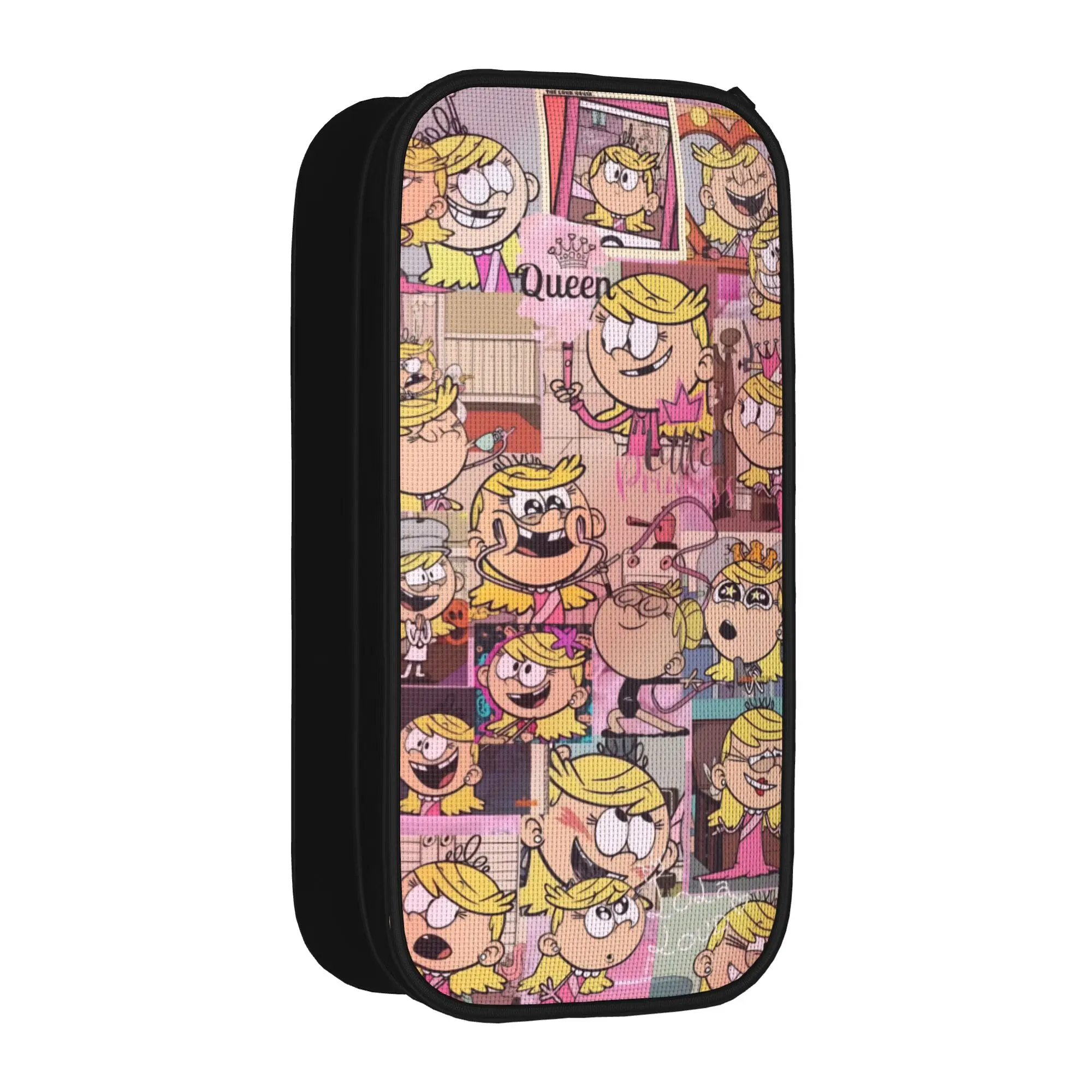 The Louds Houss  Pencil Case Double Layer Large-capacity Kids School Supplies  Pencil Box Gift