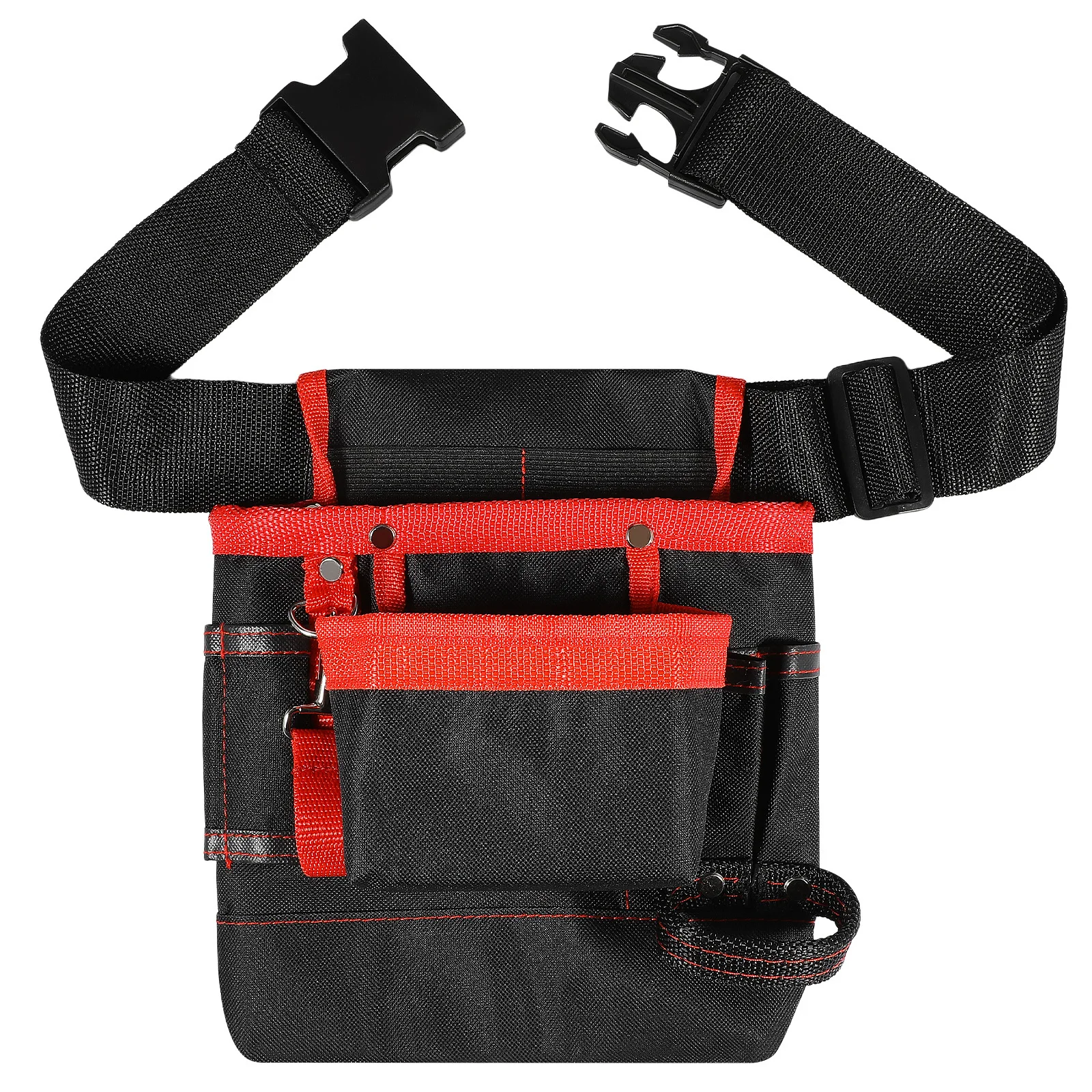 

Heavy Duty Electrician Tool Bag Waterproof Oxford Fabric Waist Pouch with Multiple Pockets Adjustable Belt for Men Small Tool