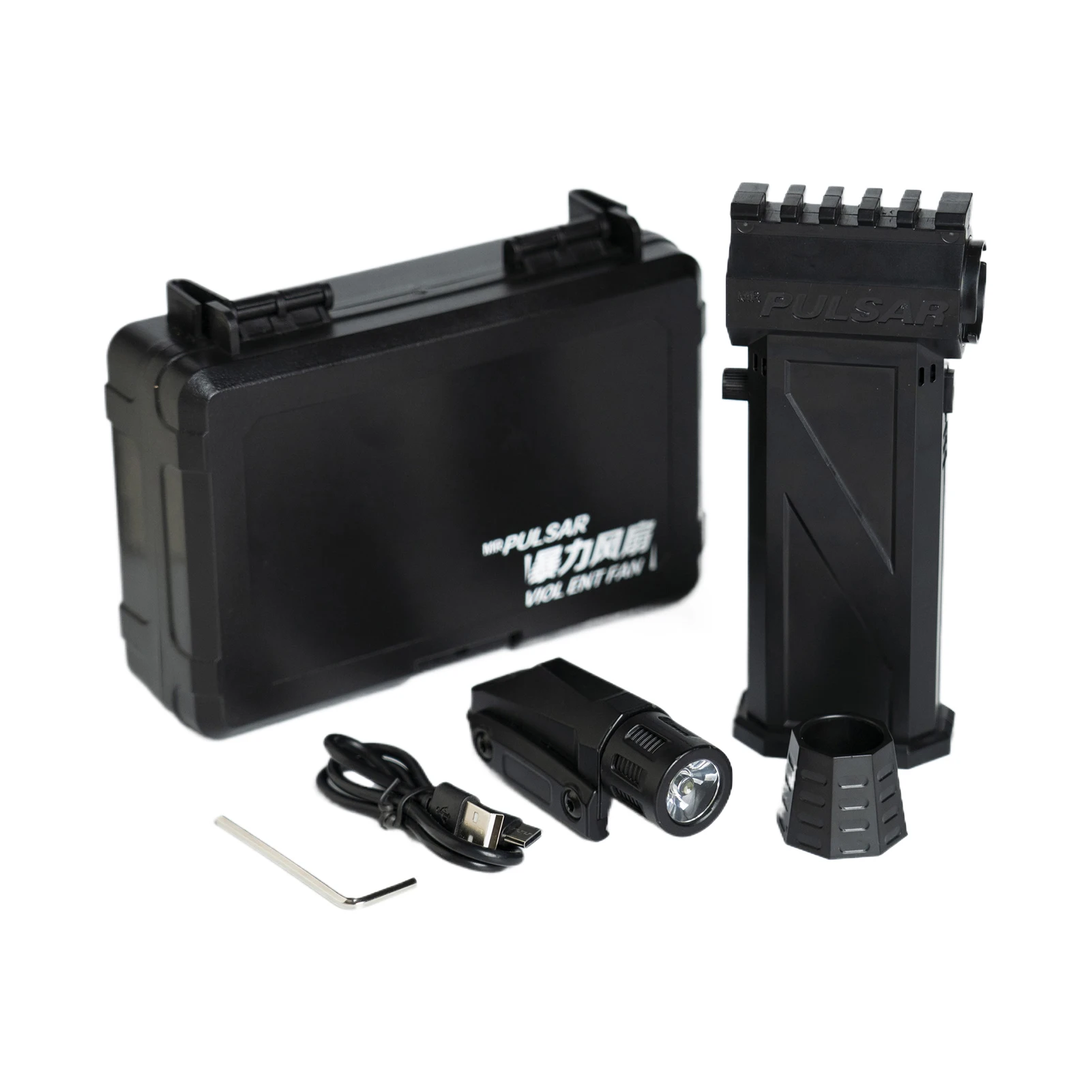 

ABS Practical Car Keyboard Dust Removal Tool Powerful 140000 Rpm Mini Blower Flashlight Storage Box