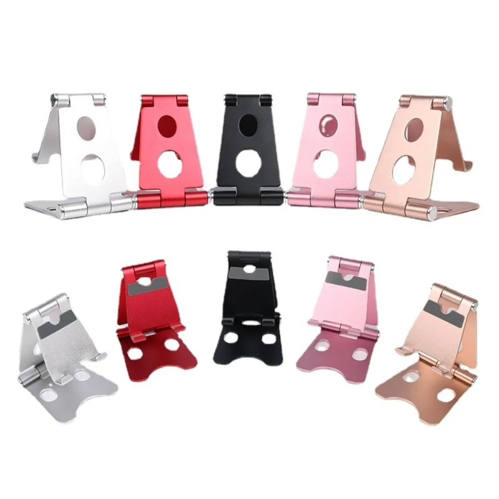 Foldable Mobile Phone Holder Adjustable Non-slip Mobile Phone Stand Aluminum Alloy Portable Table Cell Phone Bracket Universal