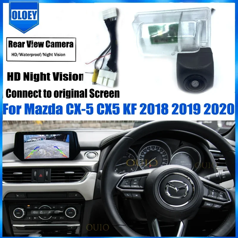 

HD Car Rear View Backup Reverse Camera Original Car OEM Monitor For Mazda CX-5 CX5 KF 2018 2019 2020