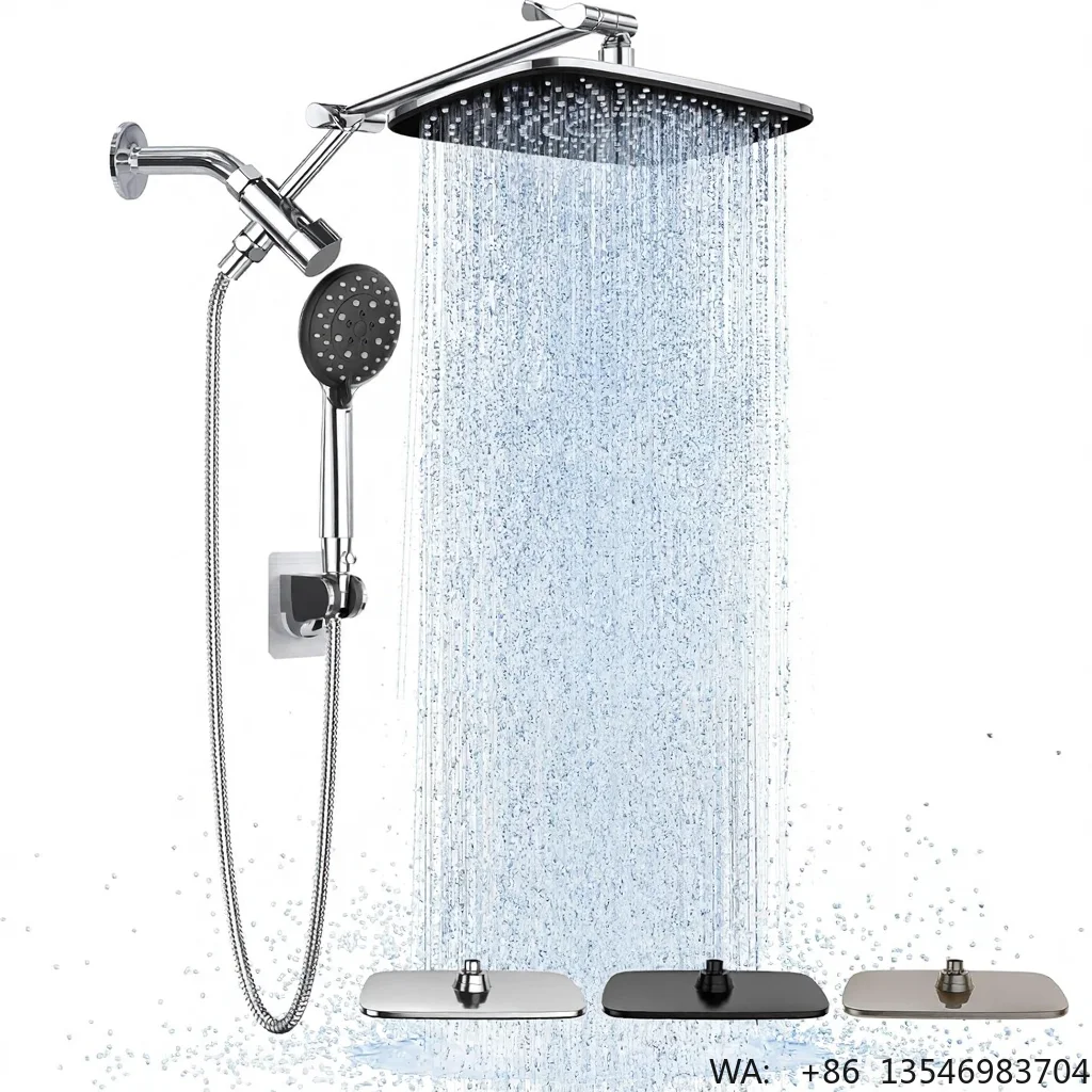 

High-Quality SI Series Thermostatic Concealed Shower System Set with Rain Shower Head and Hand Shower, Chrome Finish