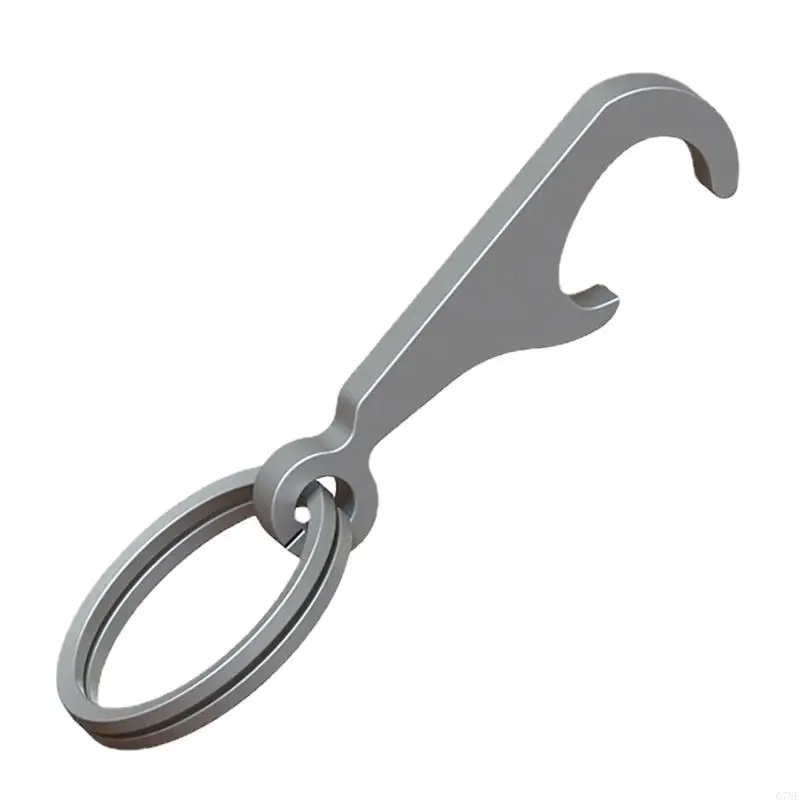 G7NF TC4 for Titanium Alloy for Creative Mini Beer Bottle Opener Keychain with for Key Rings Can Opener Portable Gadget