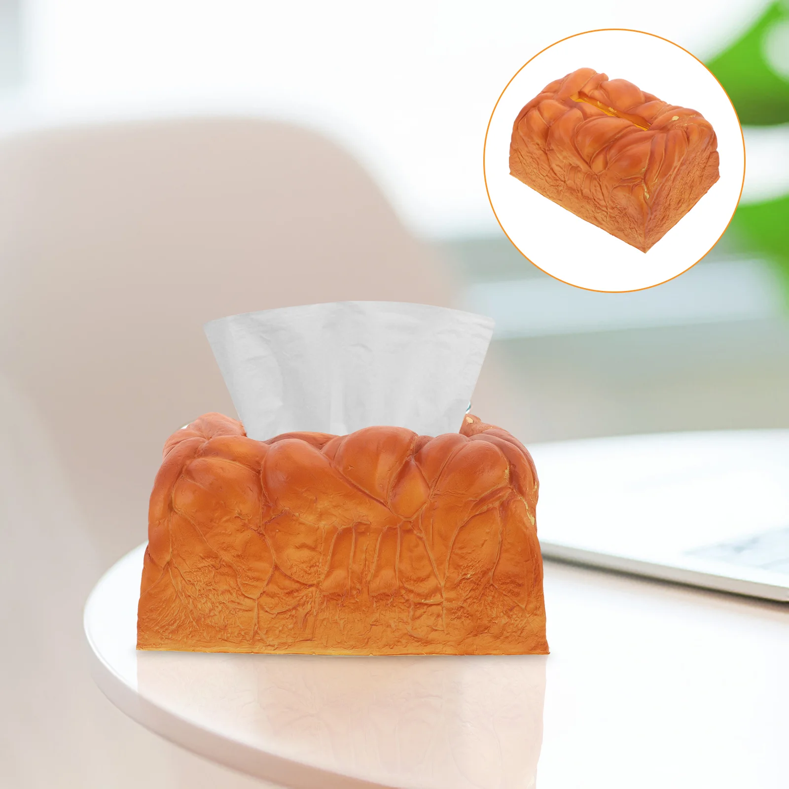 

Cover Toast Tissue Box Decoration Paper Towel Dispenser Household Office Tissues