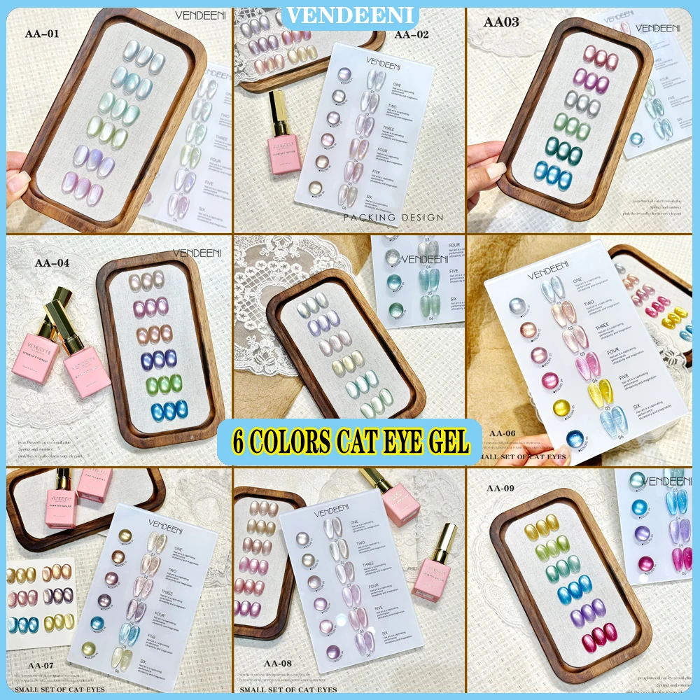 vendeeni-–-lot-de-6-vernis-a-ongles-gel-magnetique-effet-œil-de-chat-paillete-avec-nuancier-sans-tpo-hema