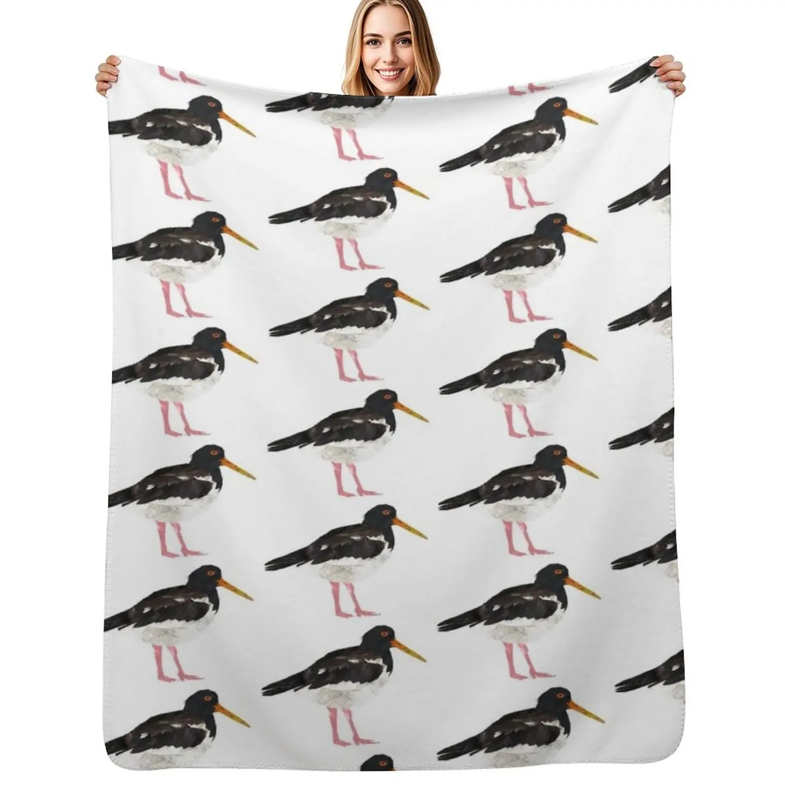

Oystercatcher Throw Blanket Decorative Throw Travel Summer Decorative Sofas Blankets