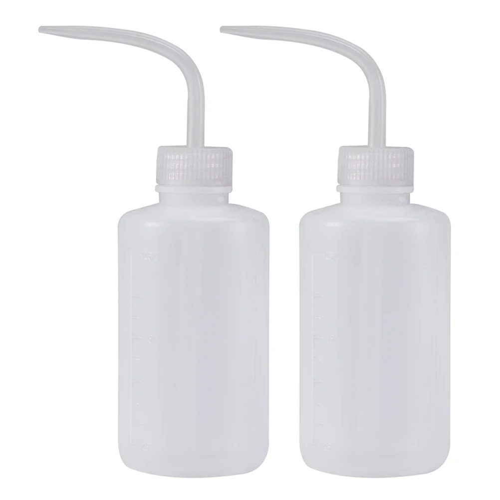 

2 Pcs Pointed Watering Bottle Lubricant Squirt Dish Soap Squeeze Spray Lash Wash Pp Rinse