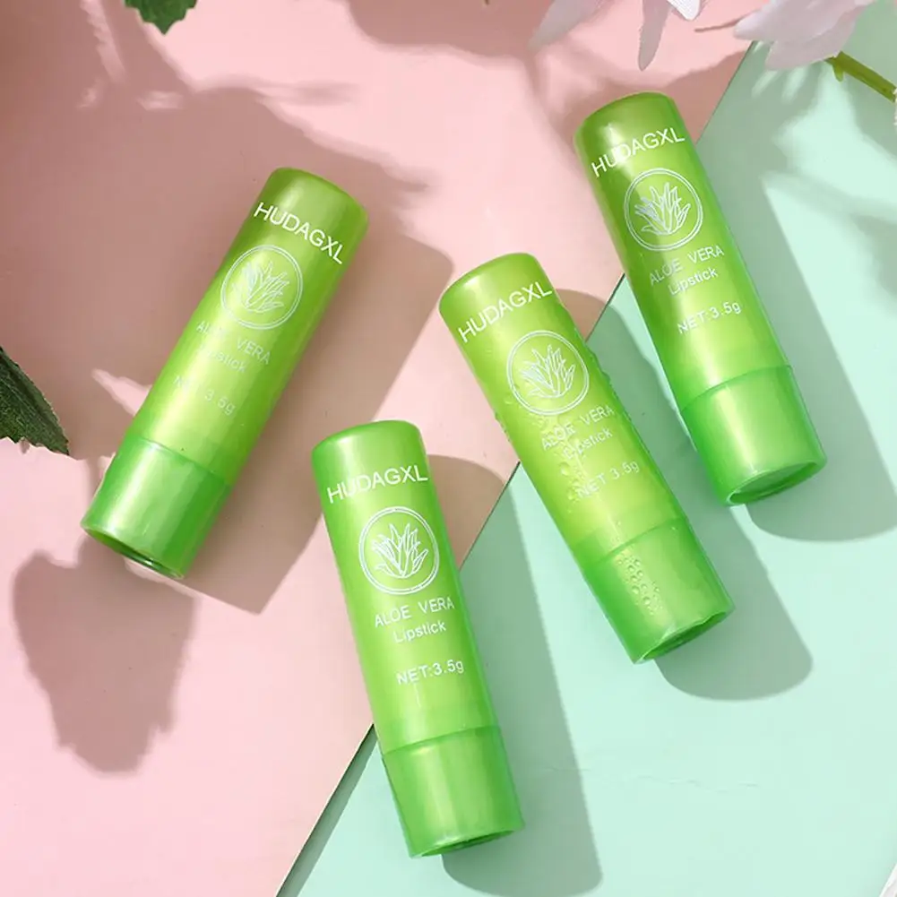 Bálsamo hidratante labial de longa duração, aloe vera natural, anti-envelhecimento, anti-envelhecimento, c, r2q5, 1pc