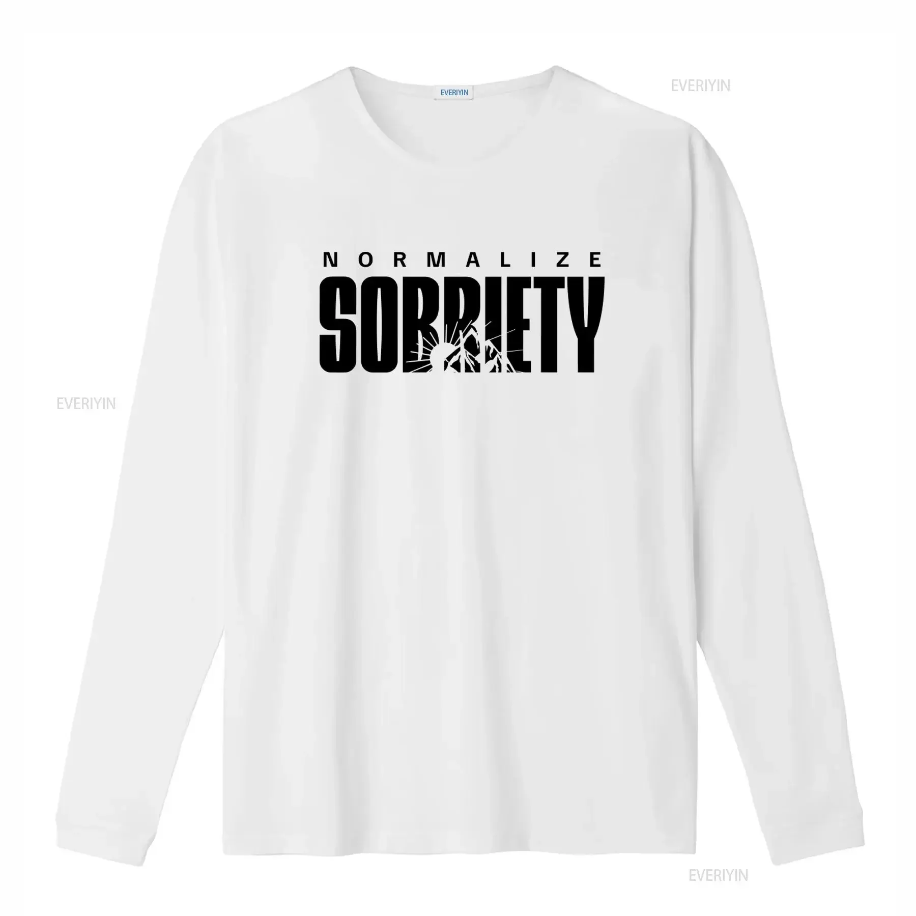 Normalize Sobriety T Shirt Recovery Addiction Stay Sober Soberversary Clean Clothing vintage Washed Slightly