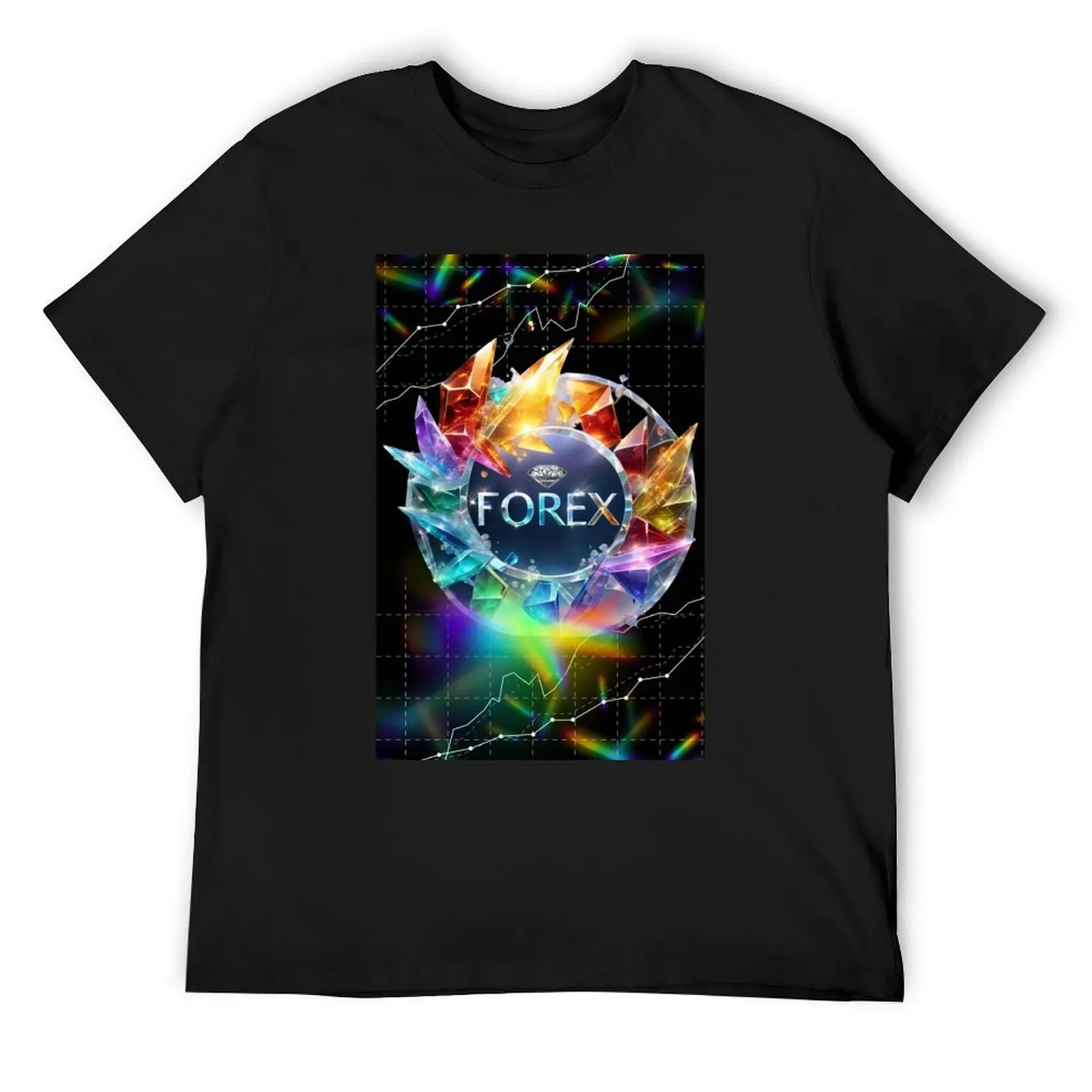 

Colourful Glass-Forex Fusion T-Shirt vintage clothes boys animal print aesthetic clothes blanks t shirt men