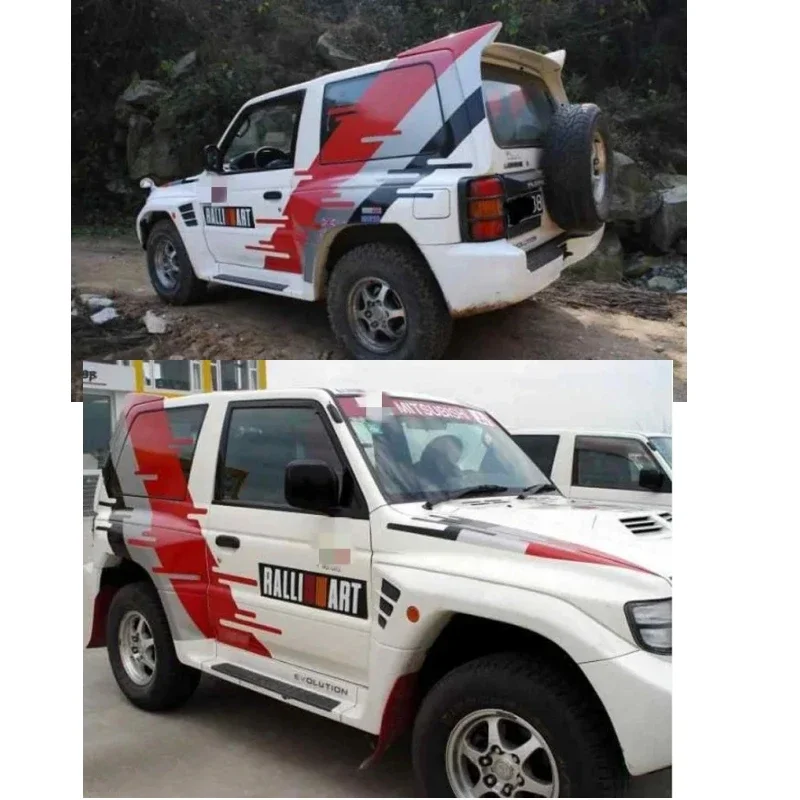 

Автомобильная виниловая наклейка для Mitsubishi Pajero EVO, внешний вид, украшение, модифицированные наклейки на кузов, декор, автоаксессуары