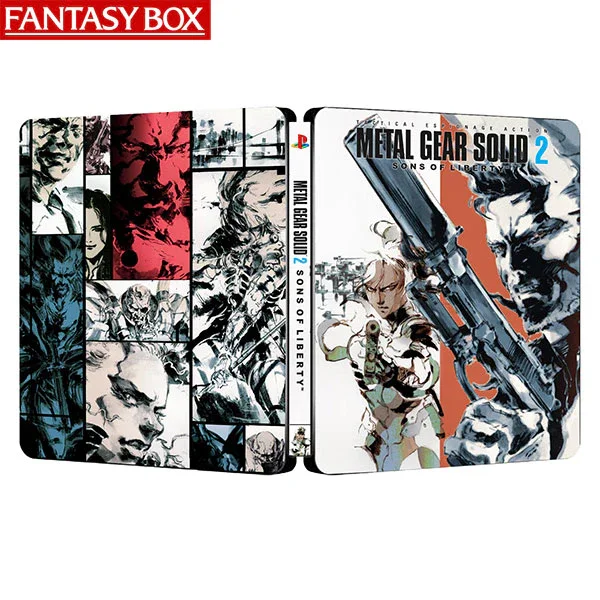 Metal Gear Solid 2 Sons of Liberty Edición PS2 Steelbook FantasyBox (Solo caja, sin CD)