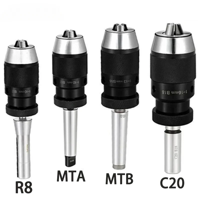 

MT1 MT2 MT3 MT4 MT5 R8 C10 C12 C16 C20 B10 B12 B16 B18 B22 Morse Drill Chuck Lathe CNC Drill Machine Self-Tightening