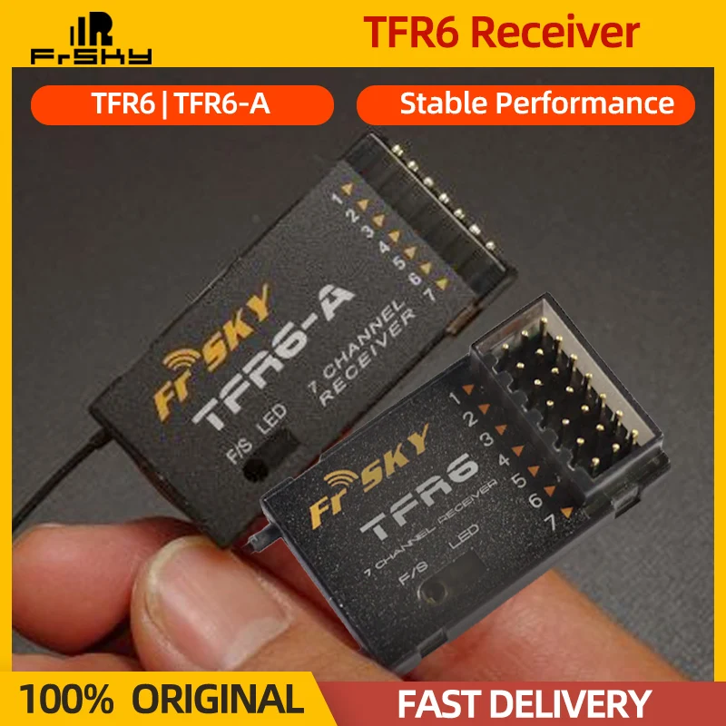 

FrSky TFR6 TFR6A TFR6-A 2.4Ghz 7 Channel 7CH Receiver Futaba FASST Compatible For Feiying Fr Sky Original