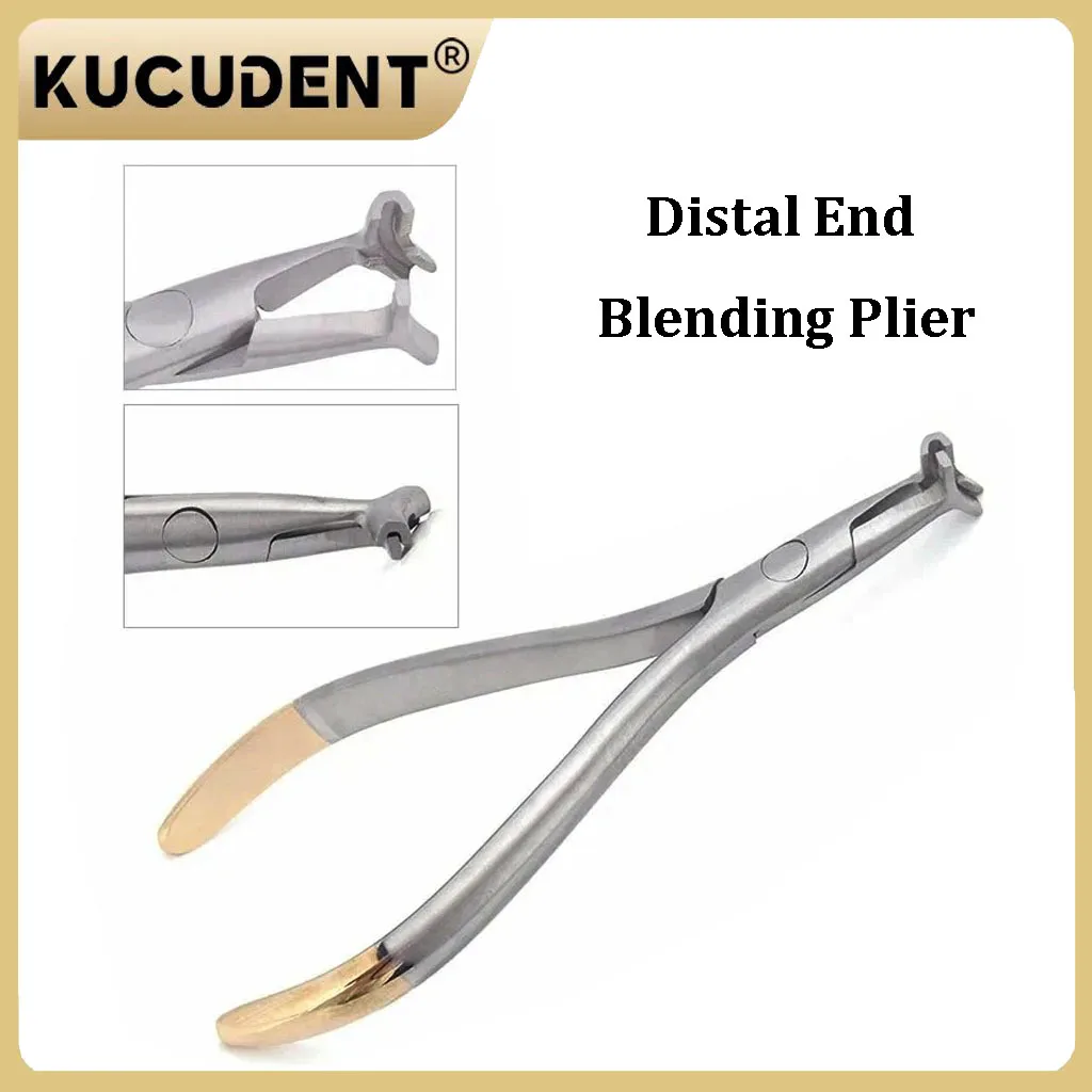 

KUCUDENT 1PC Dental Distal End Bending Plier - Orthodontic Arch Wire Cinch Back Forceps for NiTi Wire Bending
