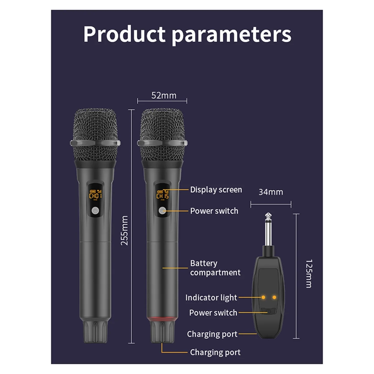 

Popular 2.4g Wireless Microphone Universal Anti-Howling Stage Karaoke Charging Microphone Sound Card Live Microphone