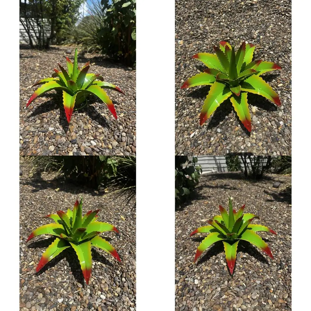 

Cherry Lime Mini Metal Agave Garden Sculpture