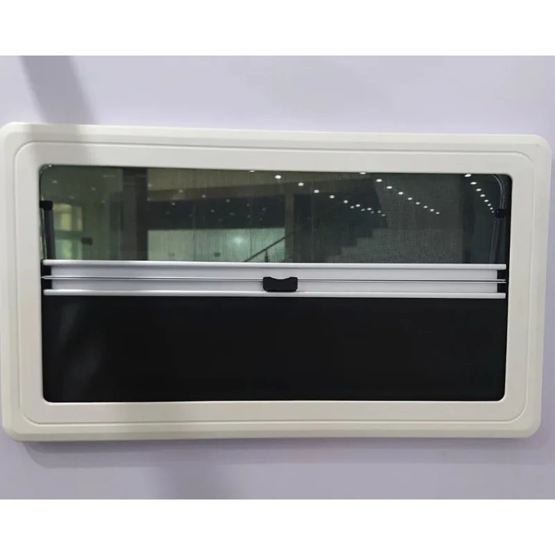 الأكثر شعبية 1200*700 مللي متر RV الزاوية اليمنى طبقة مزدوجة نافذة زجاج الأكريليك مع وظيفة مضادة للأشعة فوق البنفسجية نافذة Rv #5