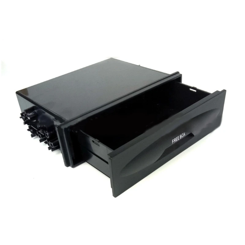 QM82 Car Storage Box Pocket Drawer Refits Stereo Audios Conversion Mounting Trim Fascias 1Din Car Stereo Radio