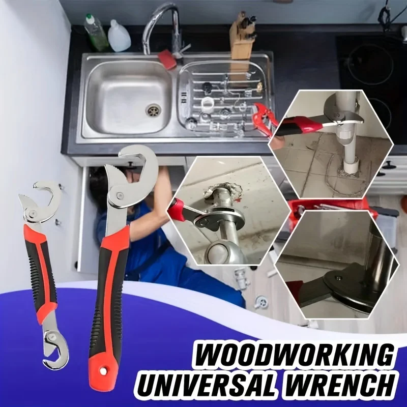 Universal Wrench, 6mm-32mm, WoodWorking Universal Spanner, Stainless Steel Non-slip Multifunctional Spanner view 6
