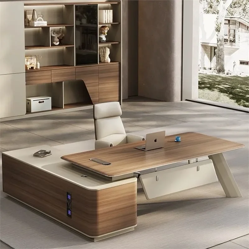 Modern Executive Desk and Chair Set  Office Furniture Simple Manager Workstation for Home Office