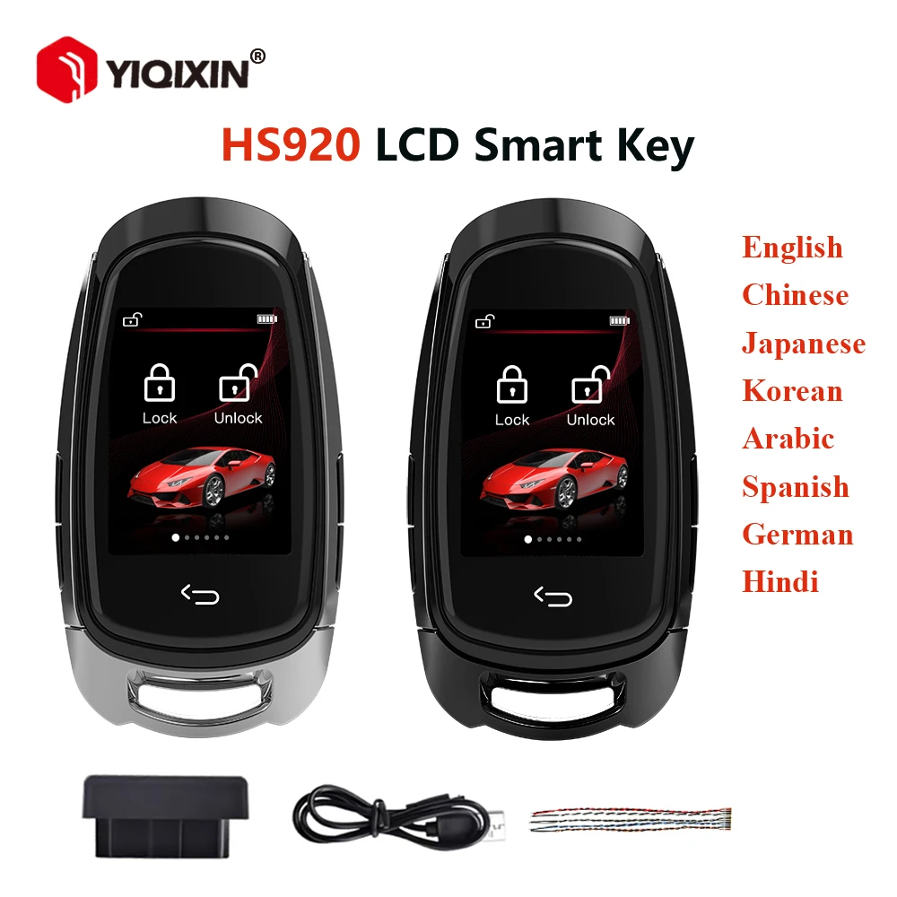 HS920 Universal Remote LCD Smart Key For BMW Benz Audi Kia Hyundai Nissan Toyota Honda VW Keyless Entry System Korean English