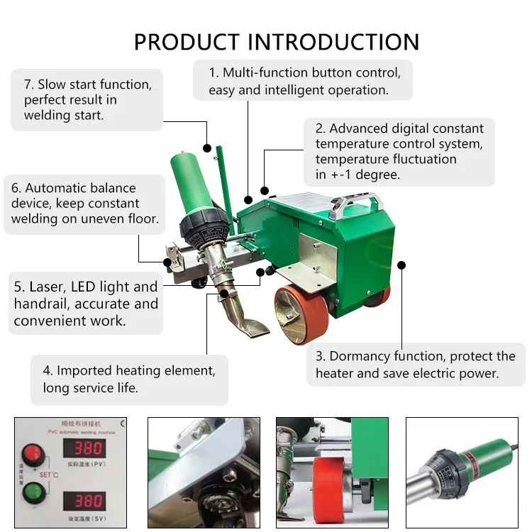 Plastic Membrane Hot Air Welding Machine for Pvc