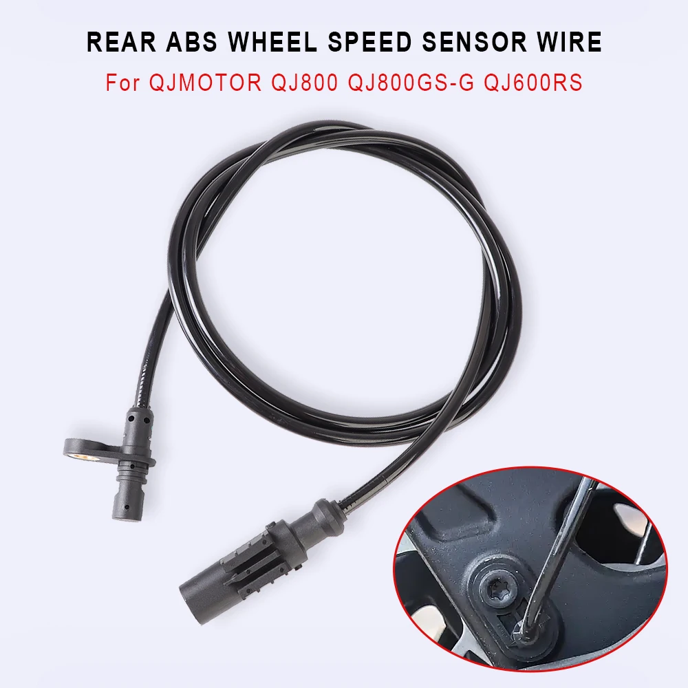 For QJMOTOR QJ800GS-G QJ800 QJ600RS QJ600 600RS Rear ABS Wheel Speed Sensor Wire Silicone Signal Cord Motorcycle Accessories