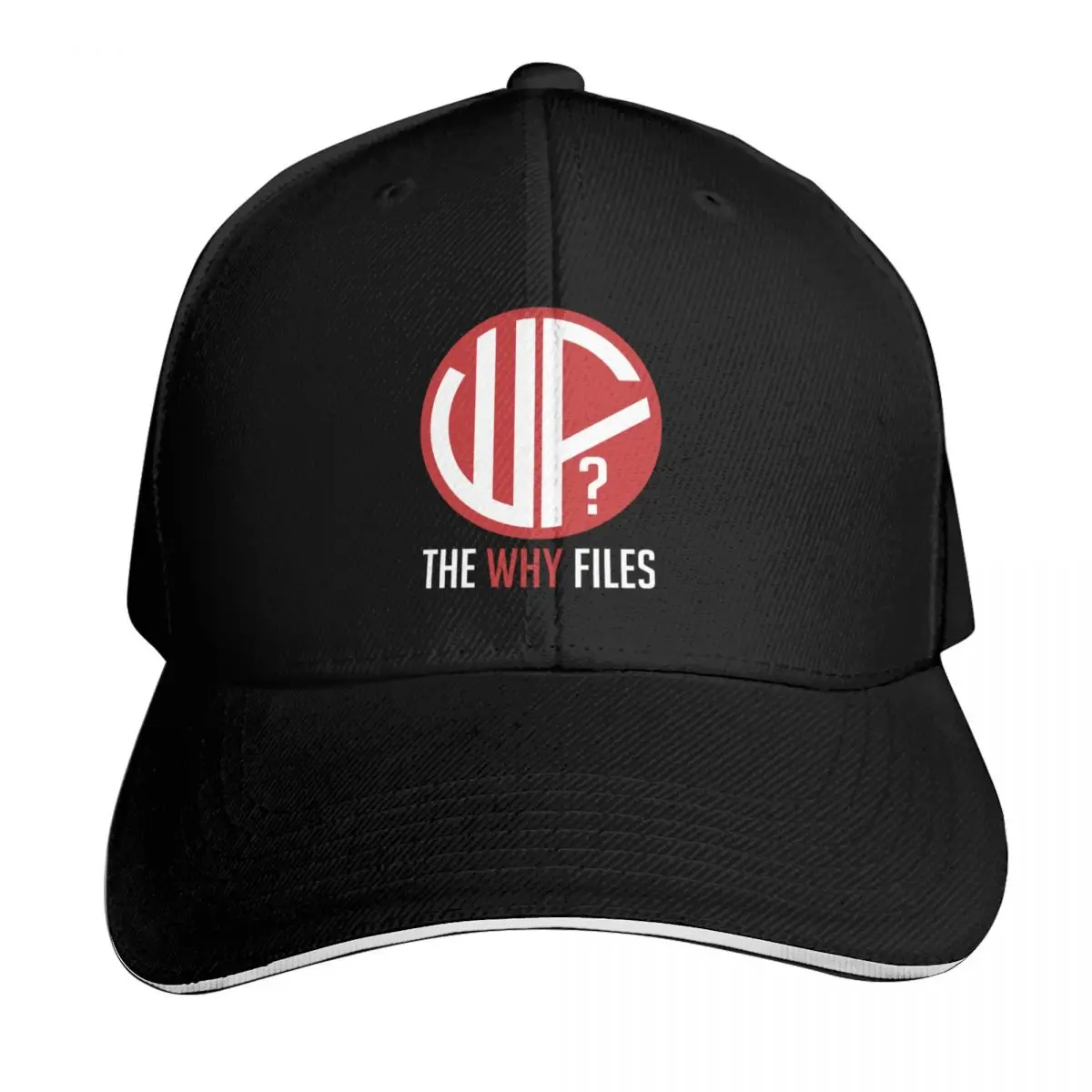 The Why Files BLACK Baseball Cap Curved Brim Classic Fit Low Profile Unstructured Unisex for Men Women