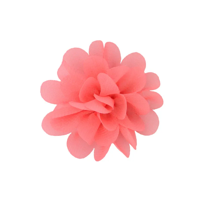 5cm 20pcs Chiffon Fabric Flowers Diy Headwear Corsage Decoration Sewing Clothing Hats Accessories Flower Head Wholesale