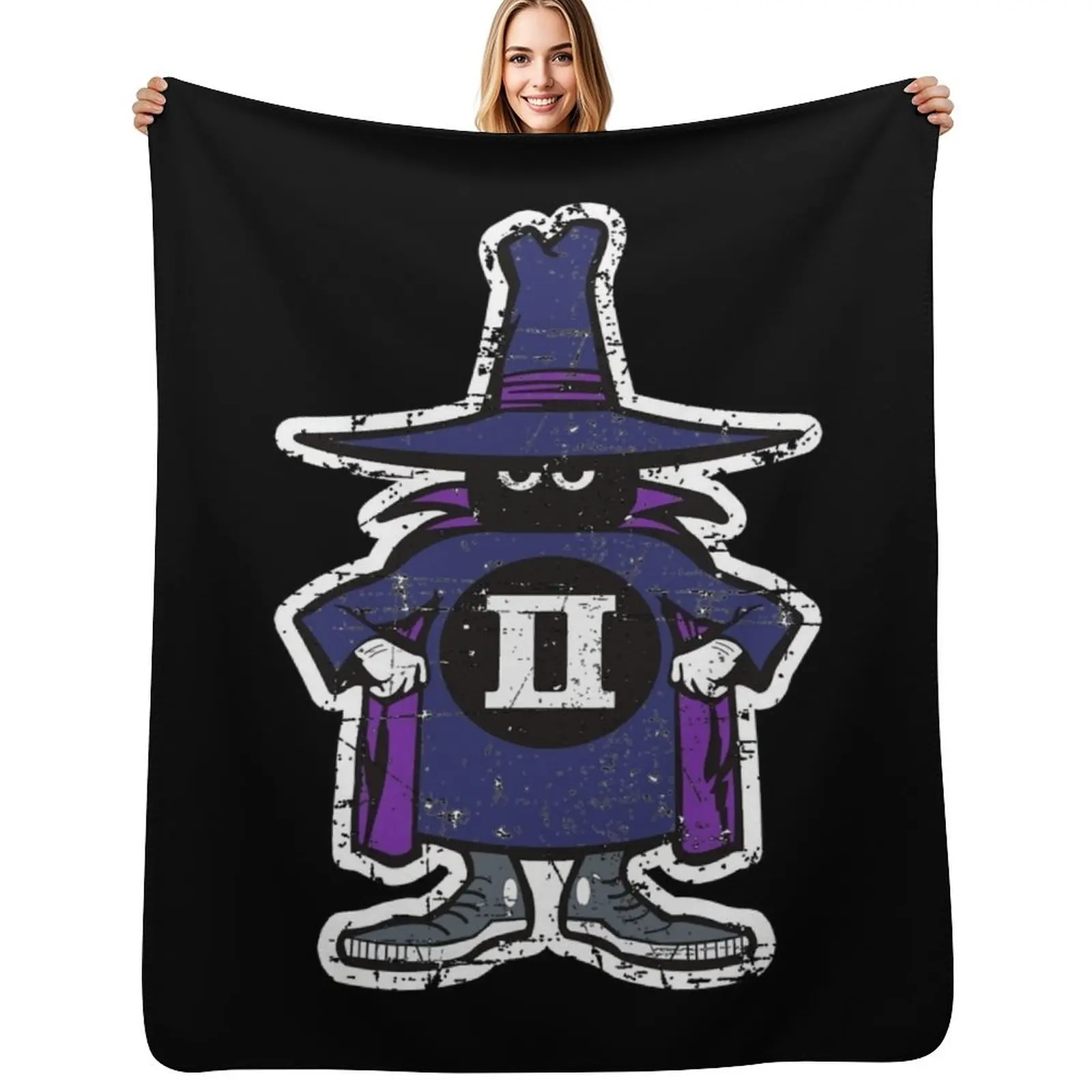 Spooky F-4 Phantom II - Navy Blue - Grunge Style Throw Blanket Fashion Sofas Hair Flannel Sleeping Bag Loose Blankets