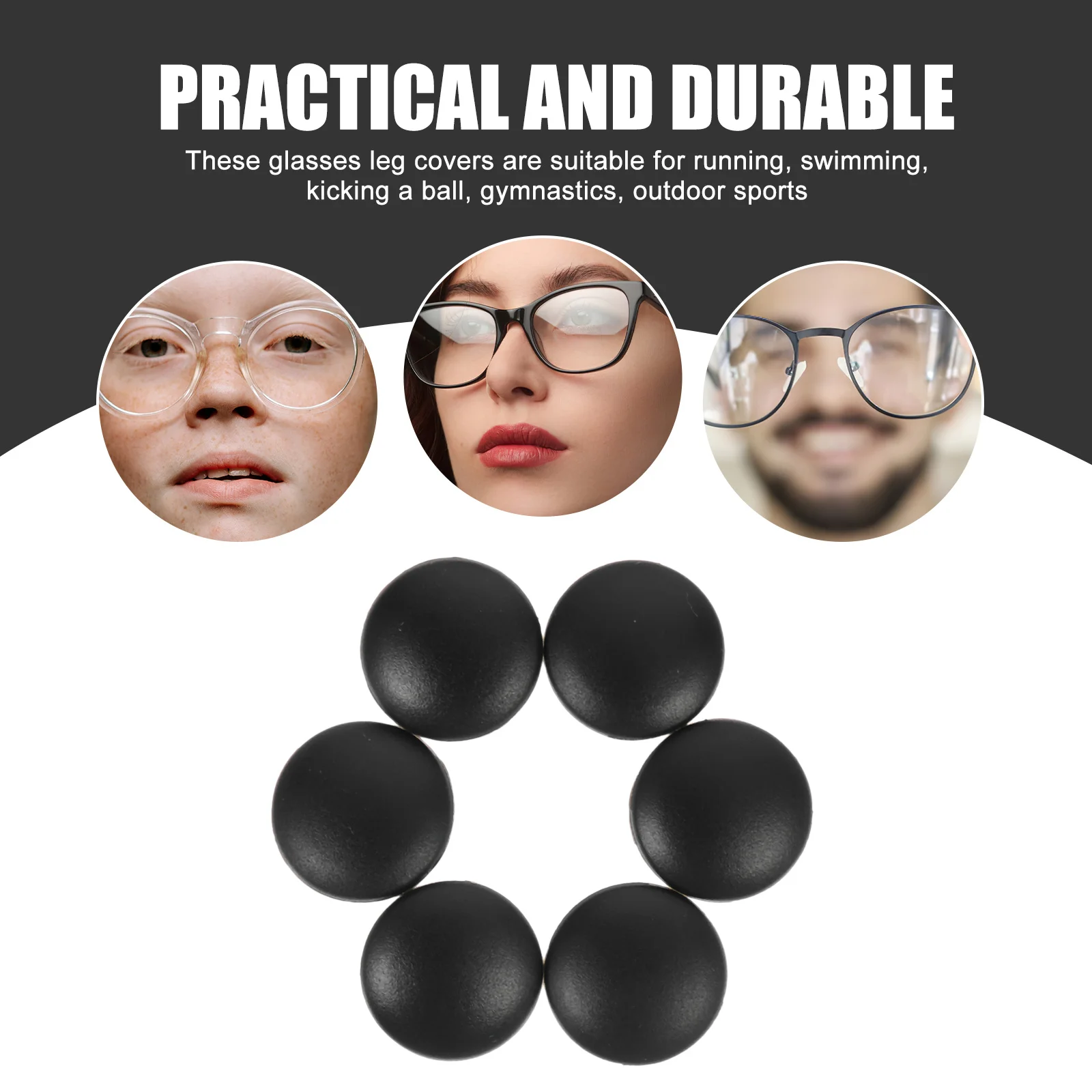 

20Pairs Glasses Leg Covers Anti-Slip Silicone Eyeglass End Tips Comfortable Retro Ear Socks for Running Swimming Outdoor Sports