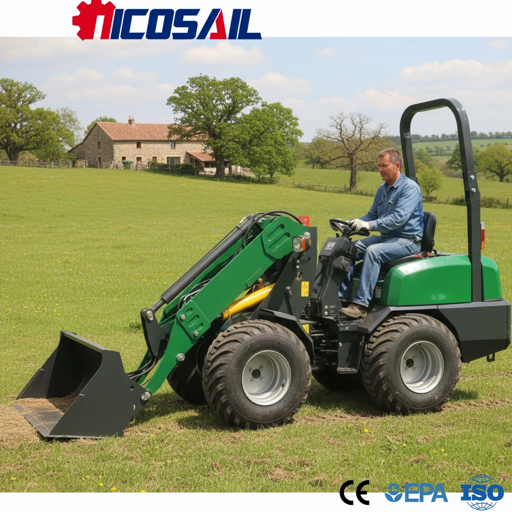 

Custom Mini Telescopic Loader Euro 5 CE Compact High Reach Loader for Farm Garden and Construction Work