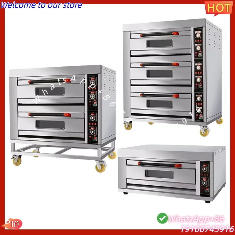 2026Hot Electric Deck Oven Commercial Baking Oven for Toaster Cake Pizza Catering Bakery Commercial Catering Equipment