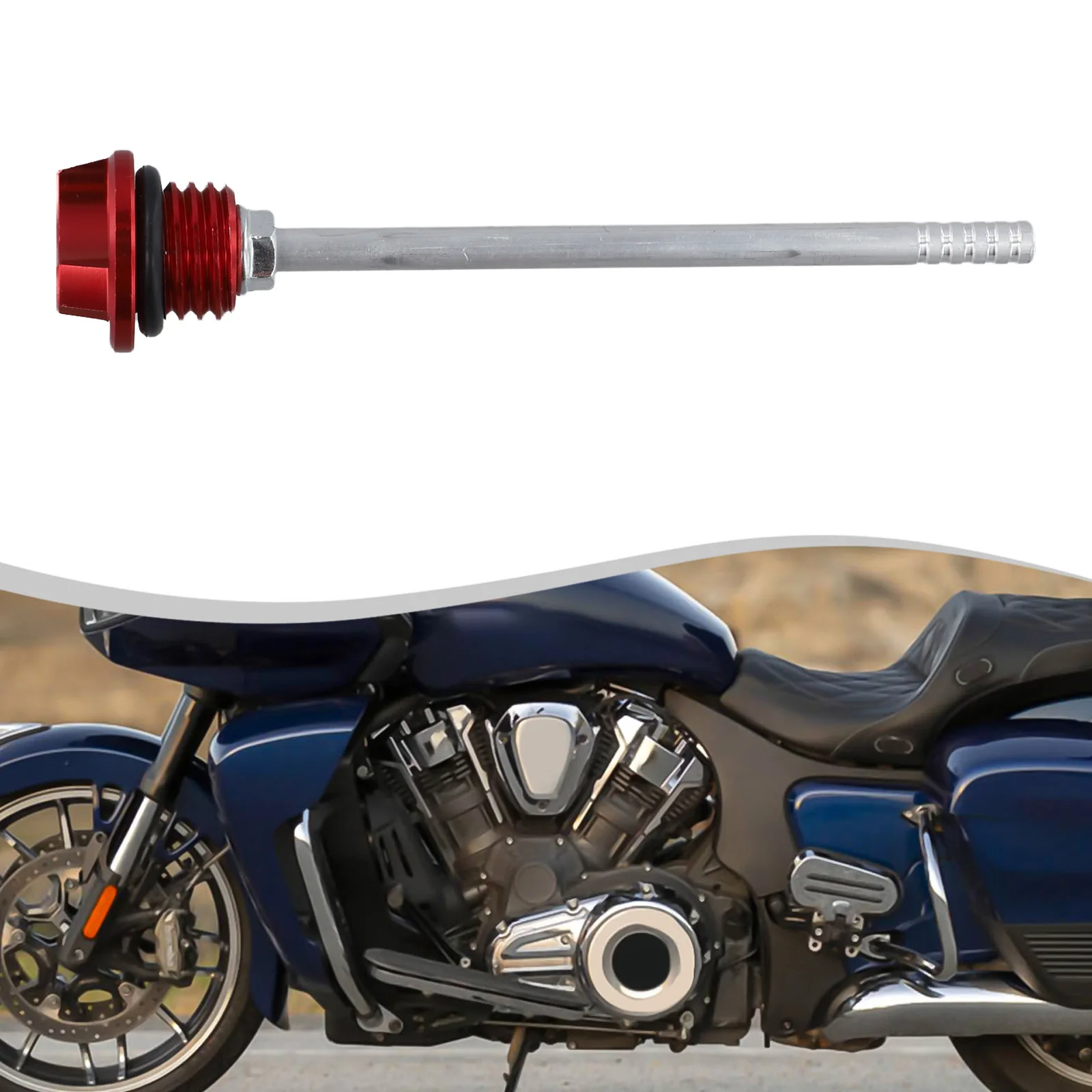 Custom Motorcycle Maintenance Tool Accurate Oil Readings Aluminum Dipstick Motorcycle Dipstick High-visibility Scale
