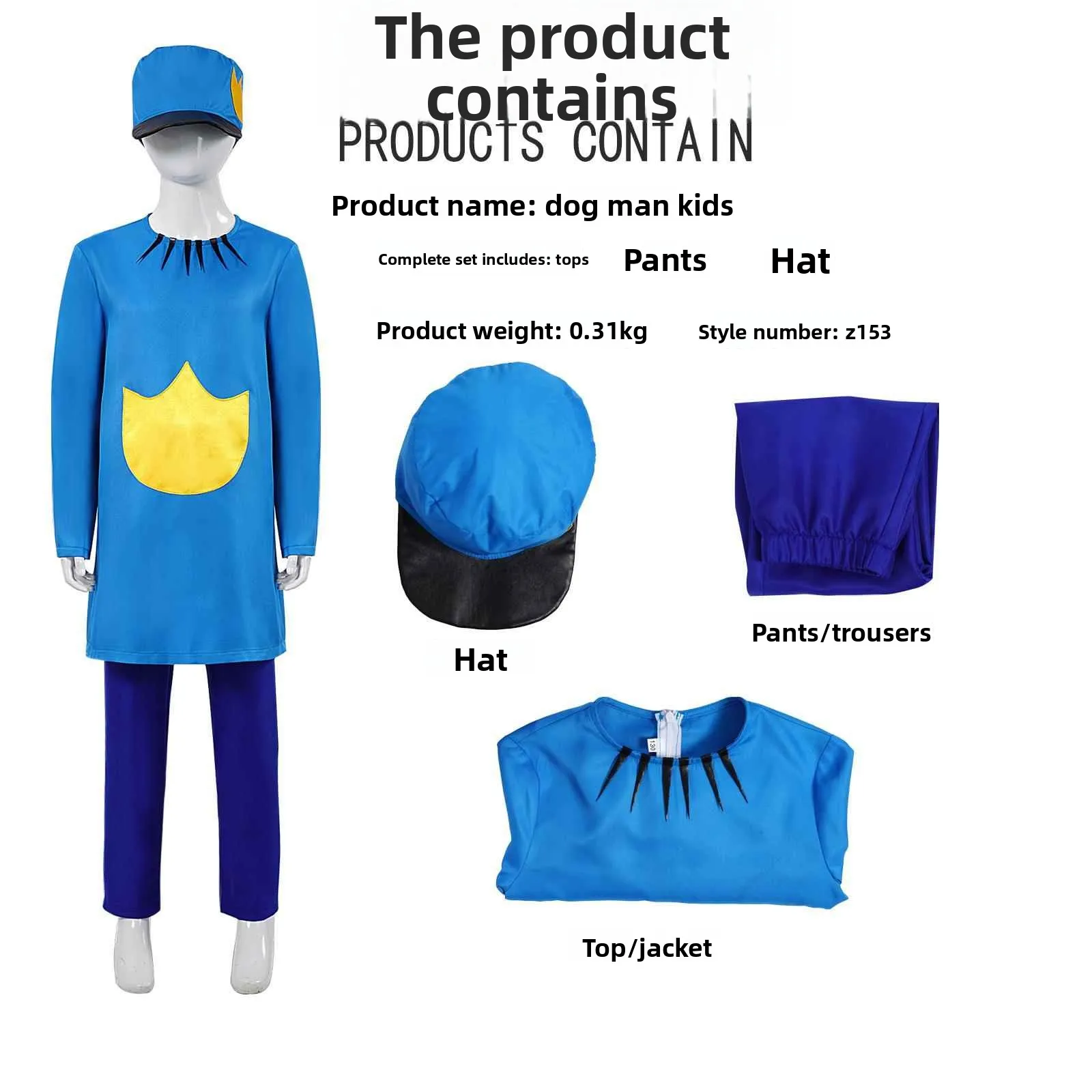 

Новый костюм для косплея «Собака-мужчина», сценический костюм на Хэллоуин, костюм Petti Role-plang, женская этническая модная одежда