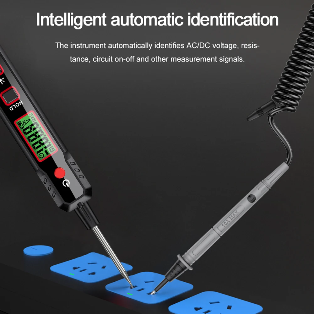 HABOTEST HT86B Pen Type Digital Multimeter Voltage Tester for Measuring AC/DC Voltmeter Resistance Diode Capacitance Tester