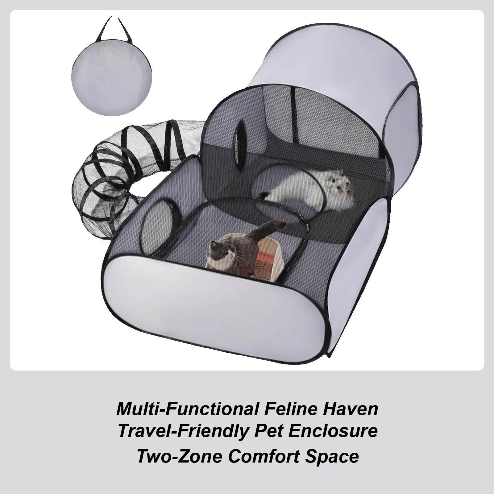 

Outdoor Cat Play Pen Dog Playpen Cat House Tent Foldable Enclosure House Interactive Toys Playground for Cats Small Animals