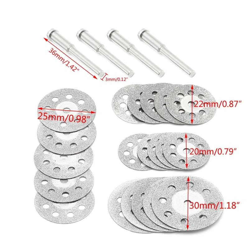 5pcs DIAMONTE CUTO DISCO REAÇÃO DO REÇA CIGULAR BLADE Tool C7AC