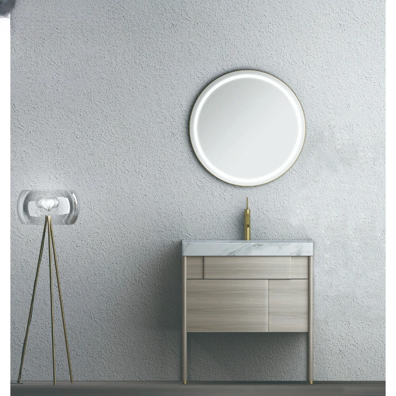 Modern solid wood cabinet with basin bathroom vanities