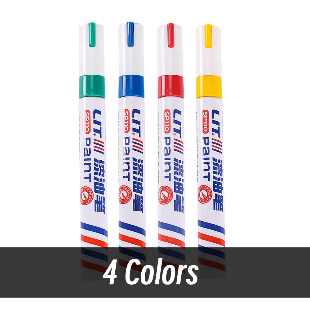 3mm 10 p Kleurrijke 8 Kleuren Permanente Verf Marker Waterdichte Witte Markers band loopvlak rubber stof Verf metalen Verf Marker Pennen