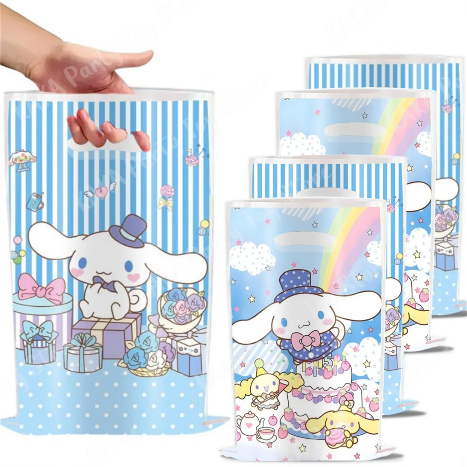 Cinnamoroll Party Candy Gift Bags Cartoon Cinnamoro Dog Packing Bag Loot Bag Kids Girls Birthday Decoration Supplies Baby Shower