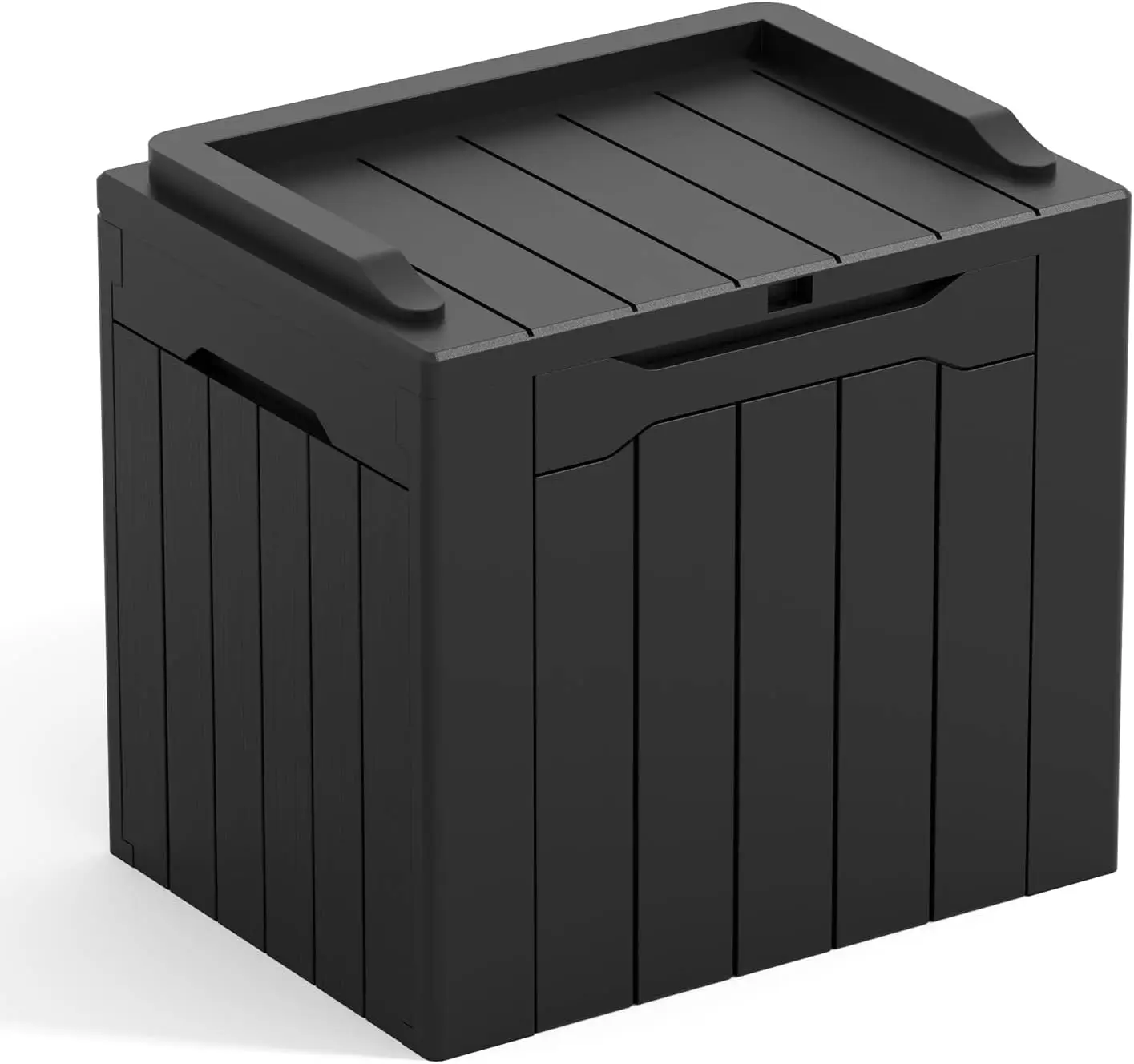

31 Gallon Resin Deck Box All Weather Outdoor Storage Boxes for Patio Furniture Set,Outdoor Toys,Garden Tools,Black