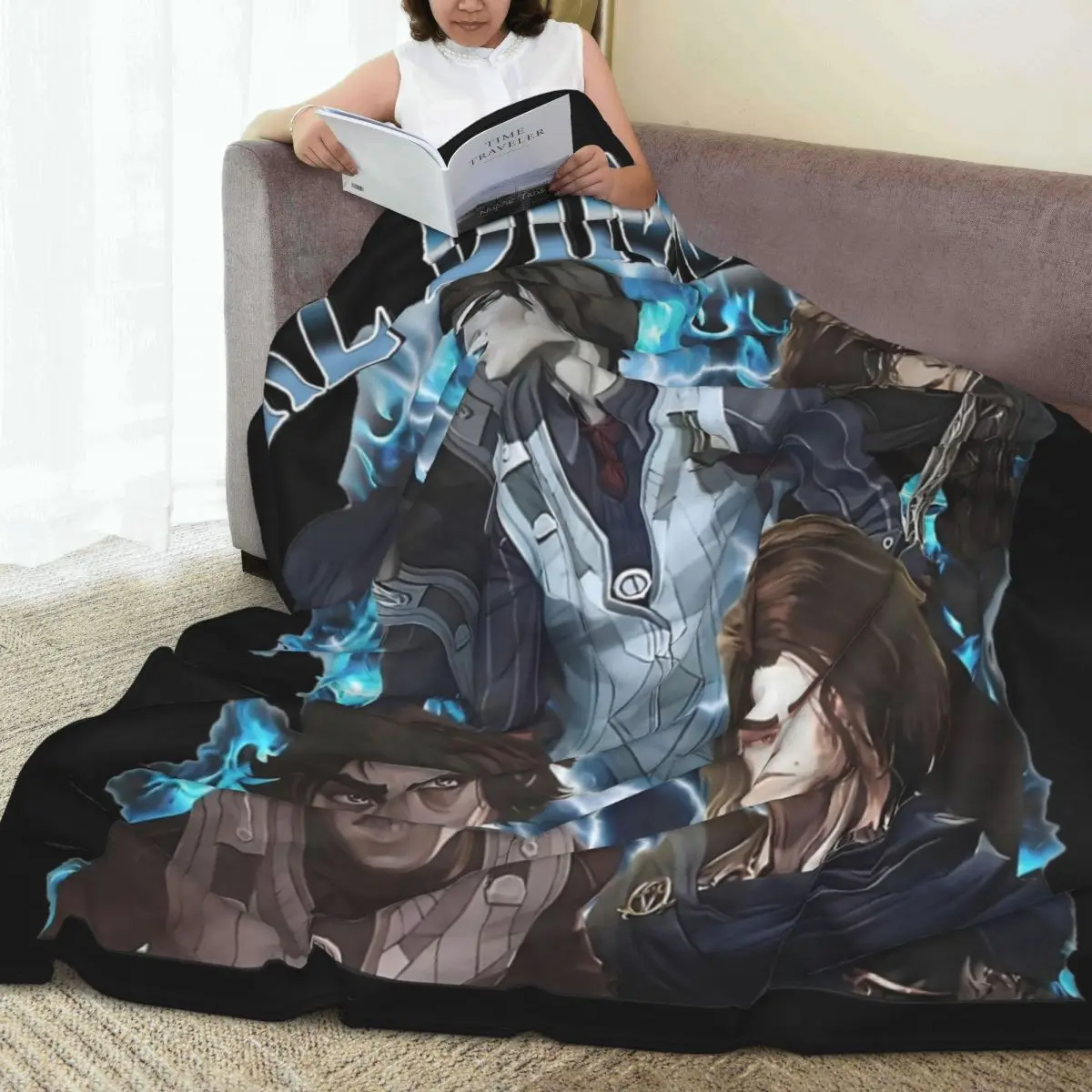 فتاة عشاء فيكتور غامض بطانية الفانيلا الشتاء فيلم لعبة متعددة الوظائف فائقة النعومة رمي البطانيات للسرير السفر لحاف #3