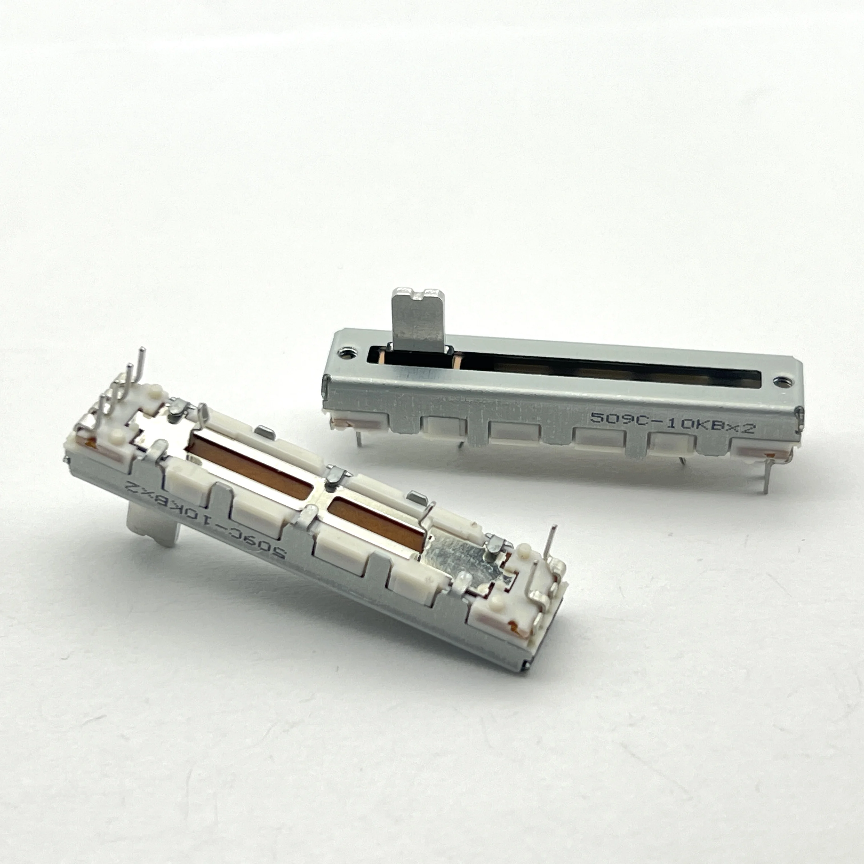 2 pcs Original Japanese 45mm Linear Potentiometer B10K X2 Shaft Length 10mm