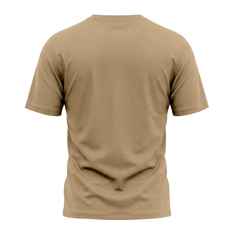 Herren Schnelltrocknendes Eyelet Henry Kurzarm-T-Shirt, Einfarbig mit Rundhalsausschnitt, Sommer Casual Slim Fit Muskel-Gym-Top, 1 Stück – Detail 10