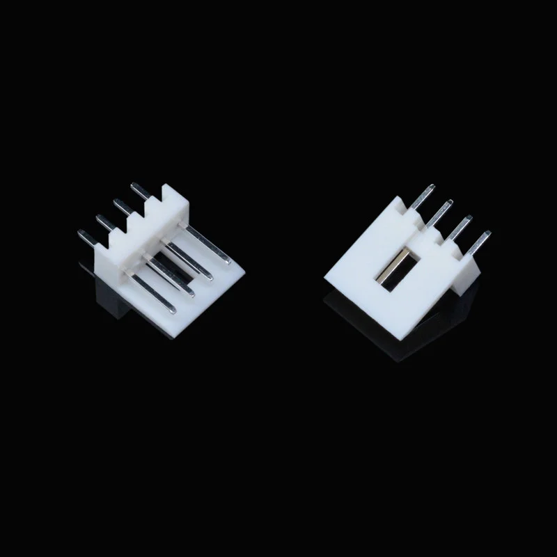 10pcs Mini 4P Connector Floppy Power Supply Jack 2.54mm Pitch Housing Straight Right Angle Socket Housing Terminals