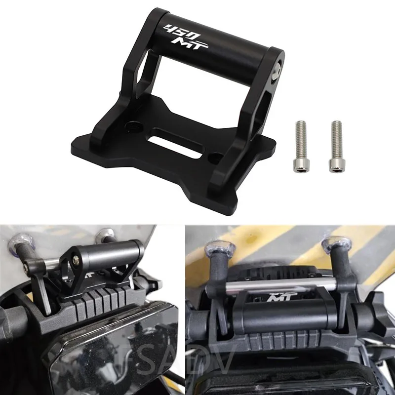

22mm Motorcycle Mobile Phone Holder GPS Navigation Bracket For CFMOTO 450MT 450 MT MT450 CNC aluminum Extension Bracket