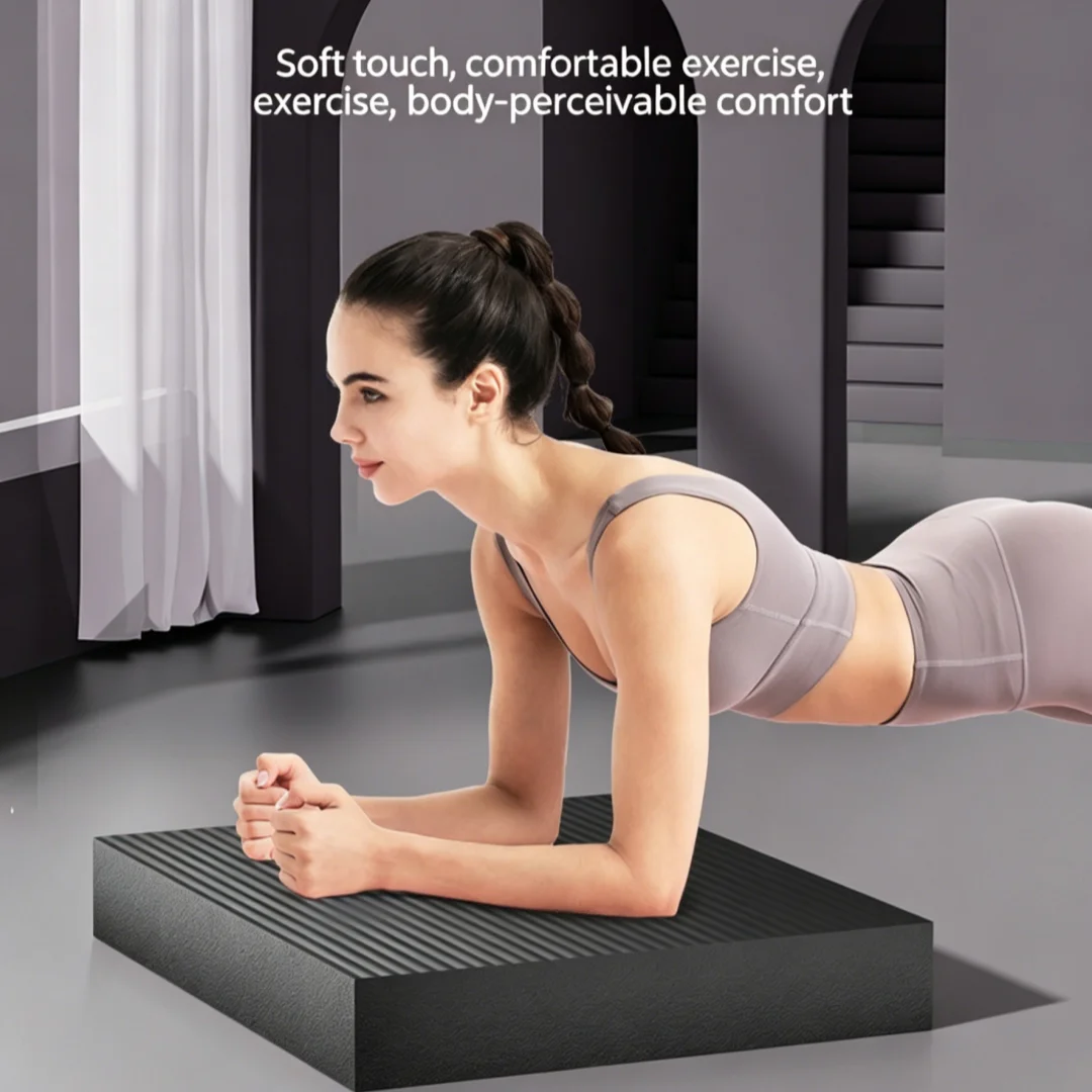 Spezialisierte Balance-Matte für Plank-Übungen – rutschfeste, hochelastische Yoga-Balance-Matte, weiche Schaumstoff-Knie- und Ellbogenstützmatte, geeignet für Core-Training, Physiotherapie, Heimfitness – Detail 1
